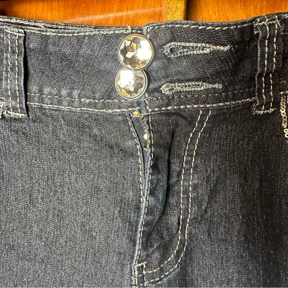 Roz & Ali gemstone jeans 23% cotton size 8 - Picture 4 of 10